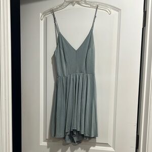 Silence + Noise Blue Romper